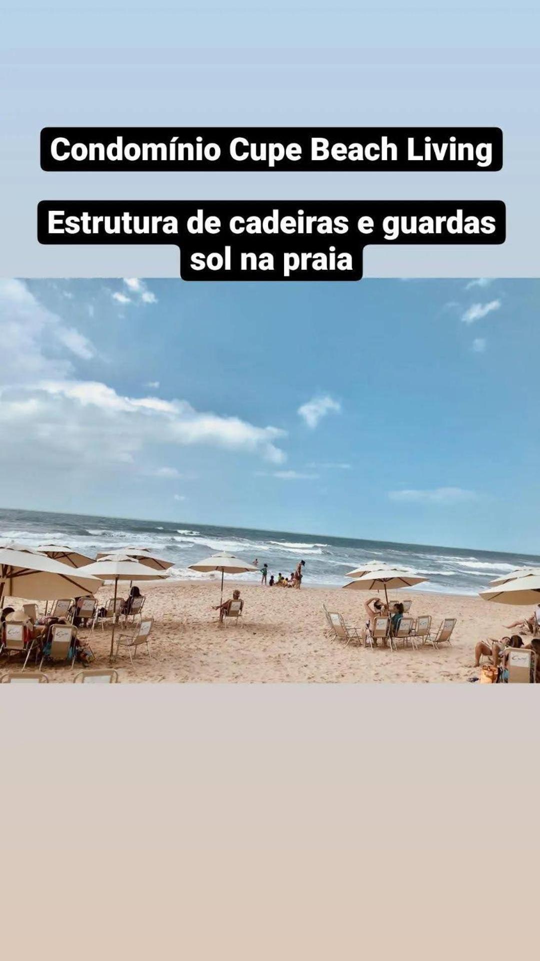 Luxuoso Flat 3 Quartos, Terreo, No Cupe Beach Living - Beira Mar De Pôrto das Galinhas Exteriér fotografie