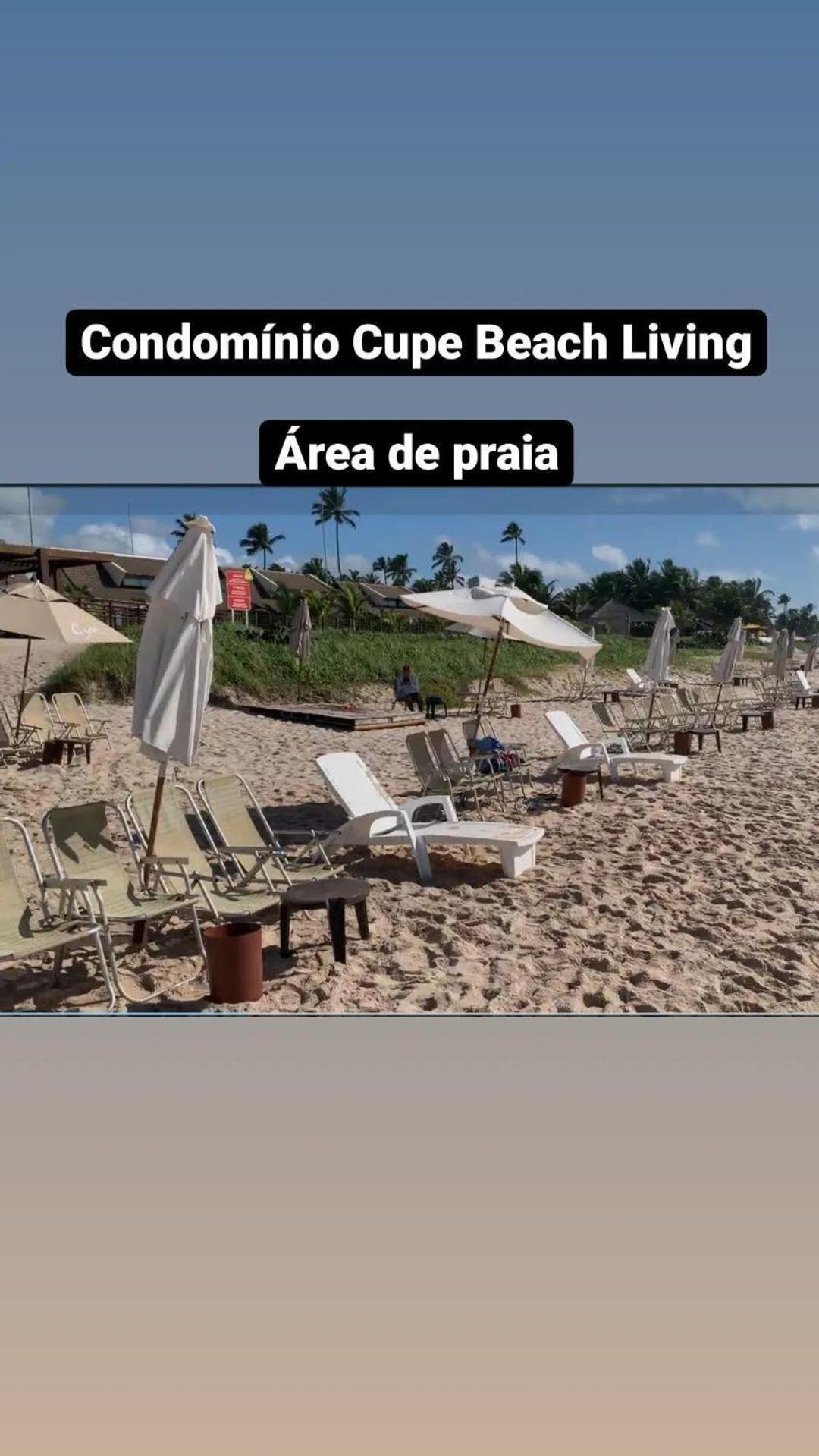 Luxuoso Flat 3 Quartos, Terreo, No Cupe Beach Living - Beira Mar De Pôrto das Galinhas Exteriér fotografie