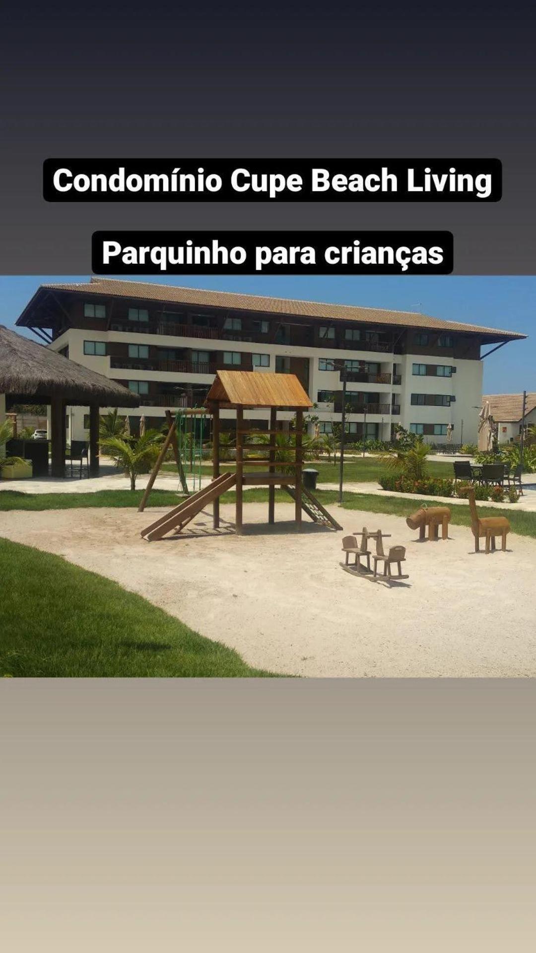 Luxuoso Flat 3 Quartos, Terreo, No Cupe Beach Living - Beira Mar De Pôrto das Galinhas Exteriér fotografie