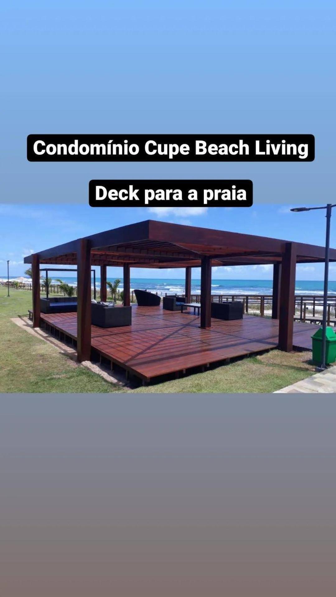 Luxuoso Flat 3 Quartos, Terreo, No Cupe Beach Living - Beira Mar De Pôrto das Galinhas Exteriér fotografie