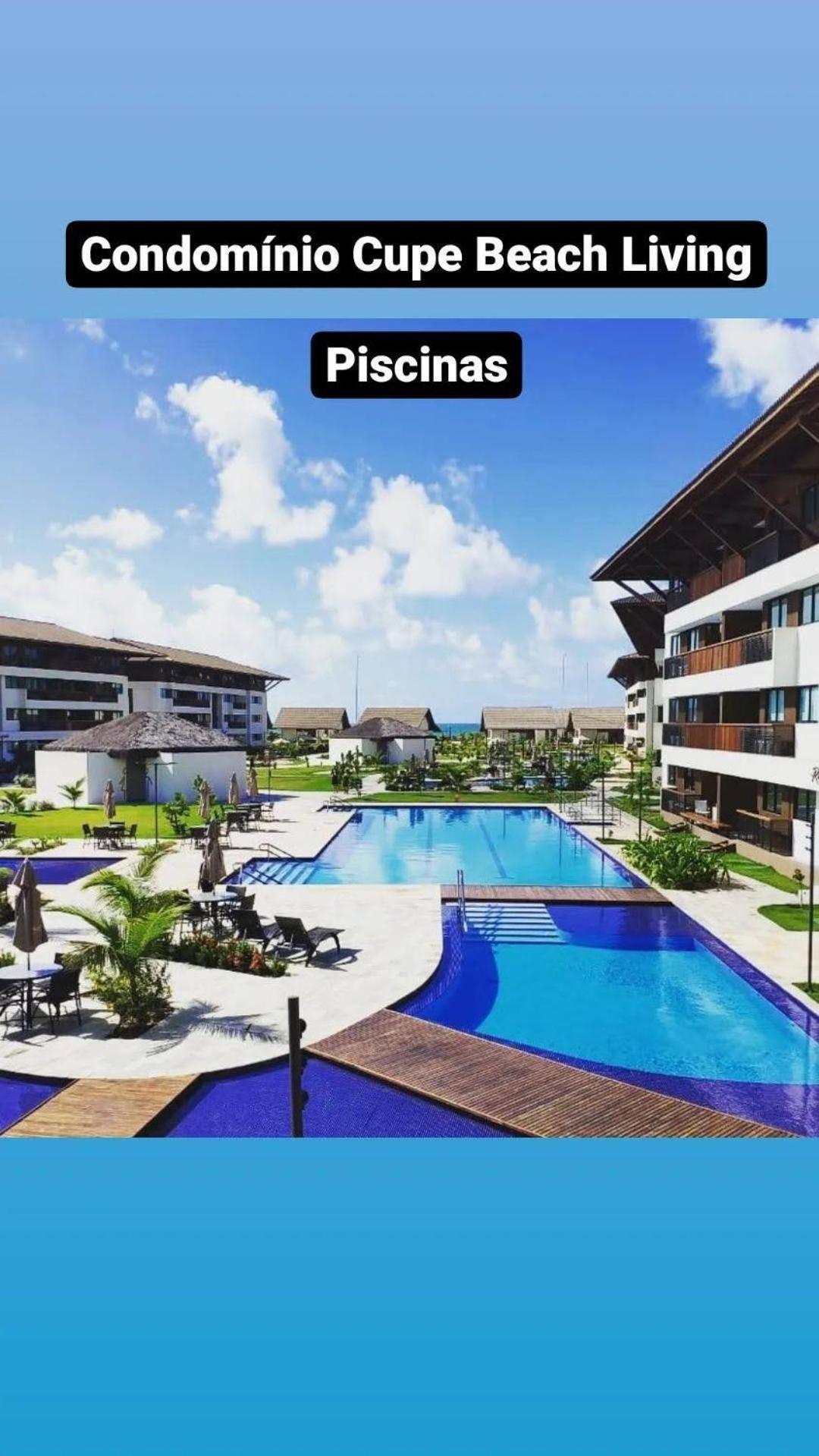Luxuoso Flat 3 Quartos, Terreo, No Cupe Beach Living - Beira Mar De Pôrto das Galinhas Exteriér fotografie