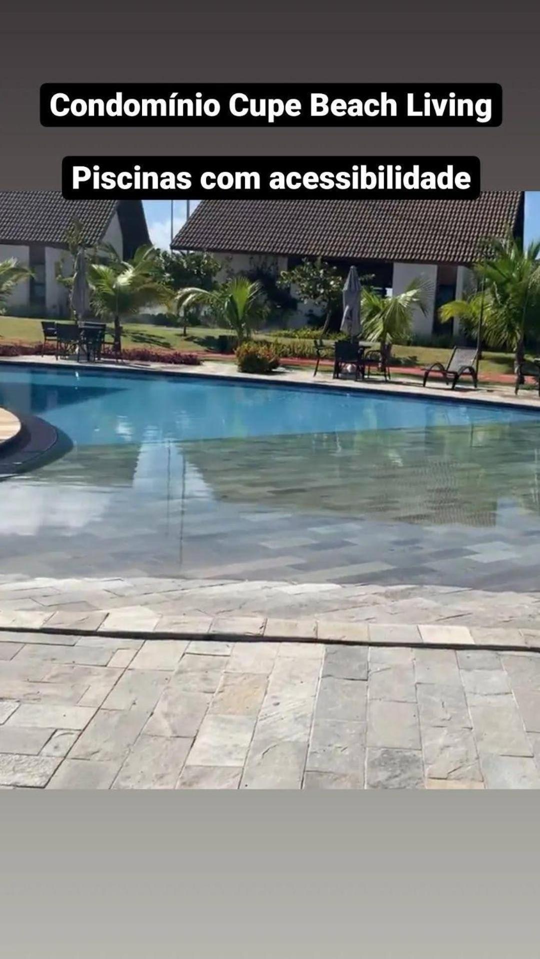 Luxuoso Flat 3 Quartos, Terreo, No Cupe Beach Living - Beira Mar De Pôrto das Galinhas Exteriér fotografie
